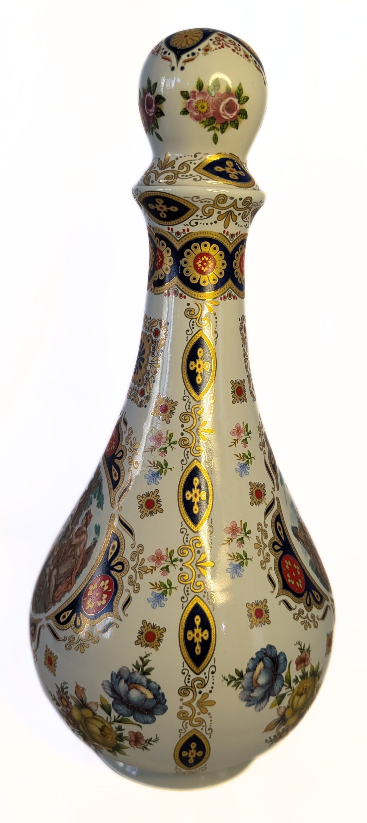 Pair of Antique Porcelain LIMOGES Large Decanters / Scent Bottles