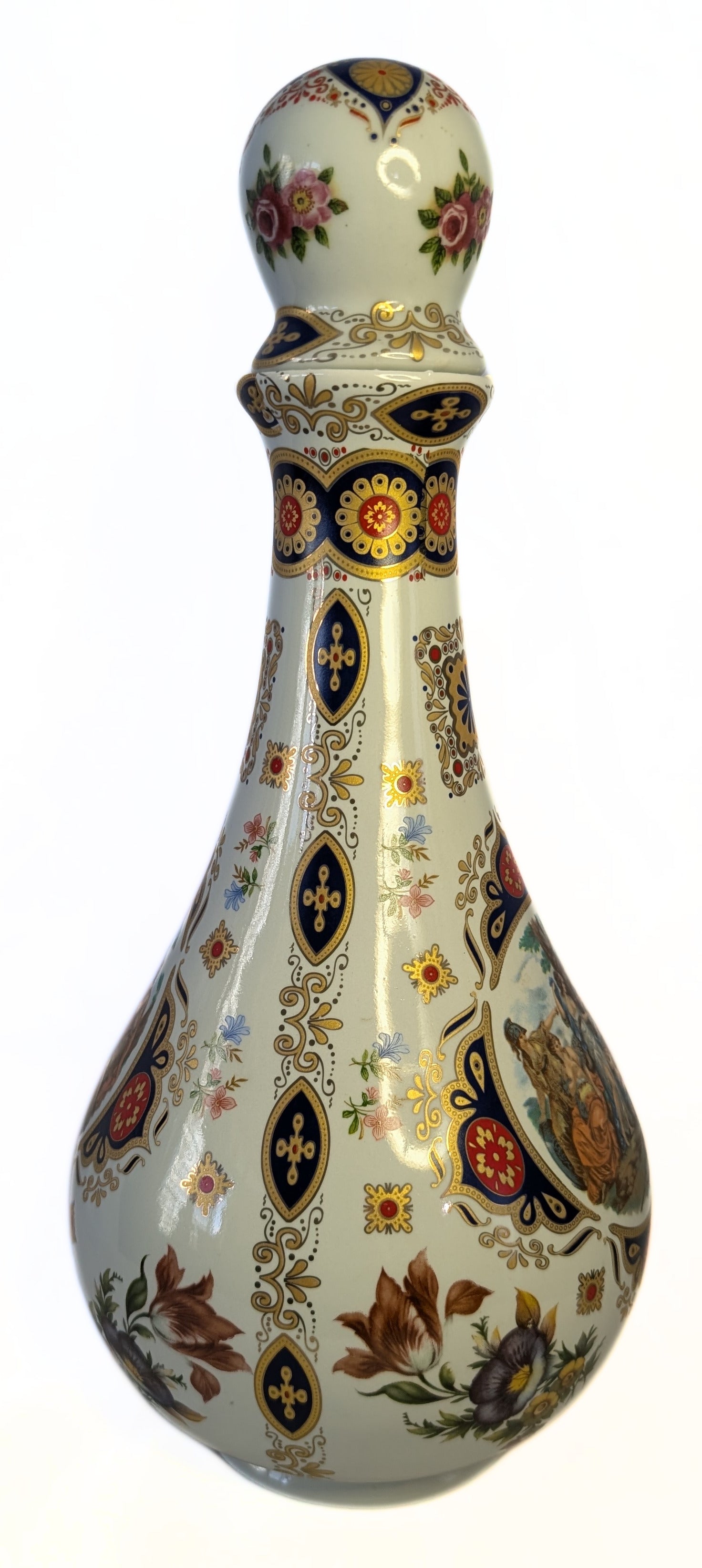 Pair of Antique Porcelain LIMOGES Large Decanters / Scent Bottles