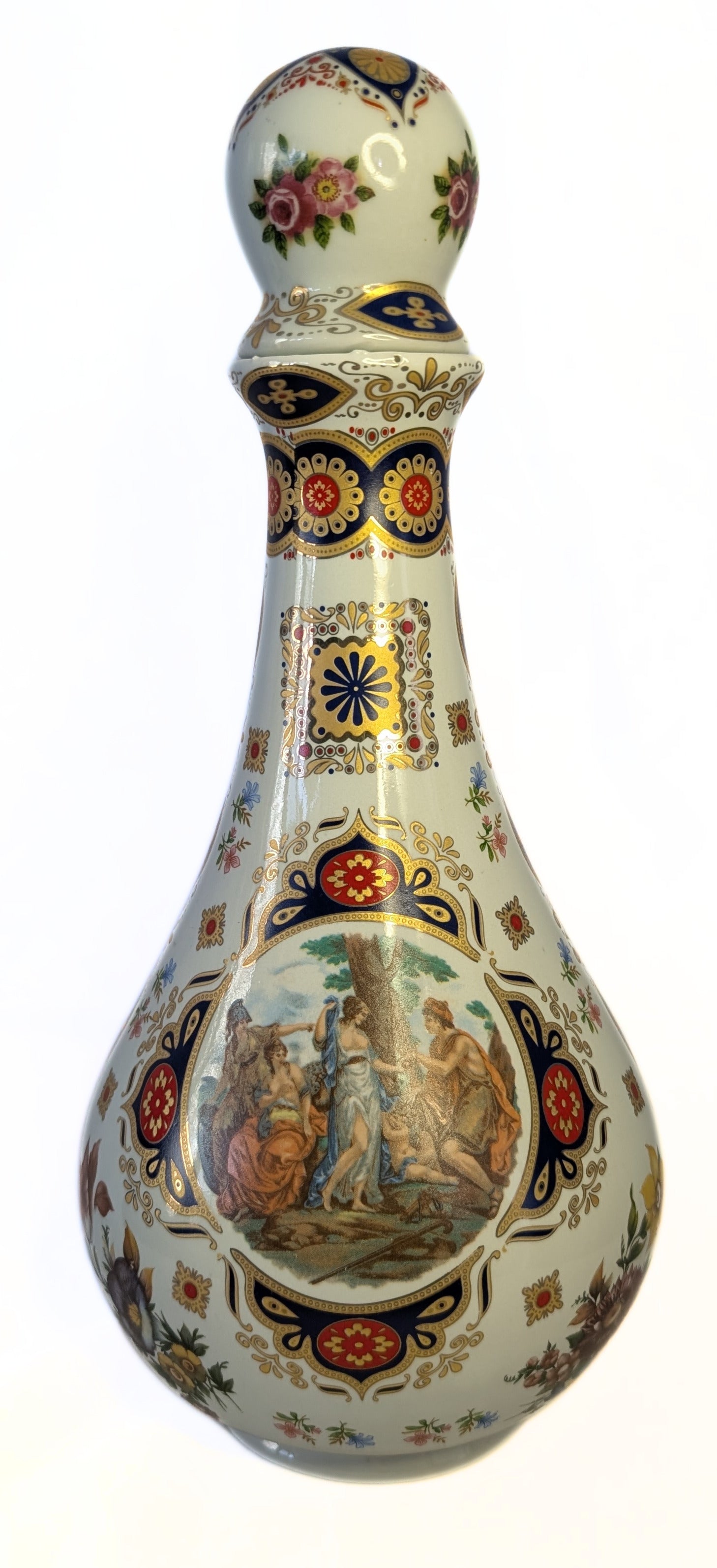 Pair of Antique Porcelain LIMOGES Large Decanters / Scent Bottles