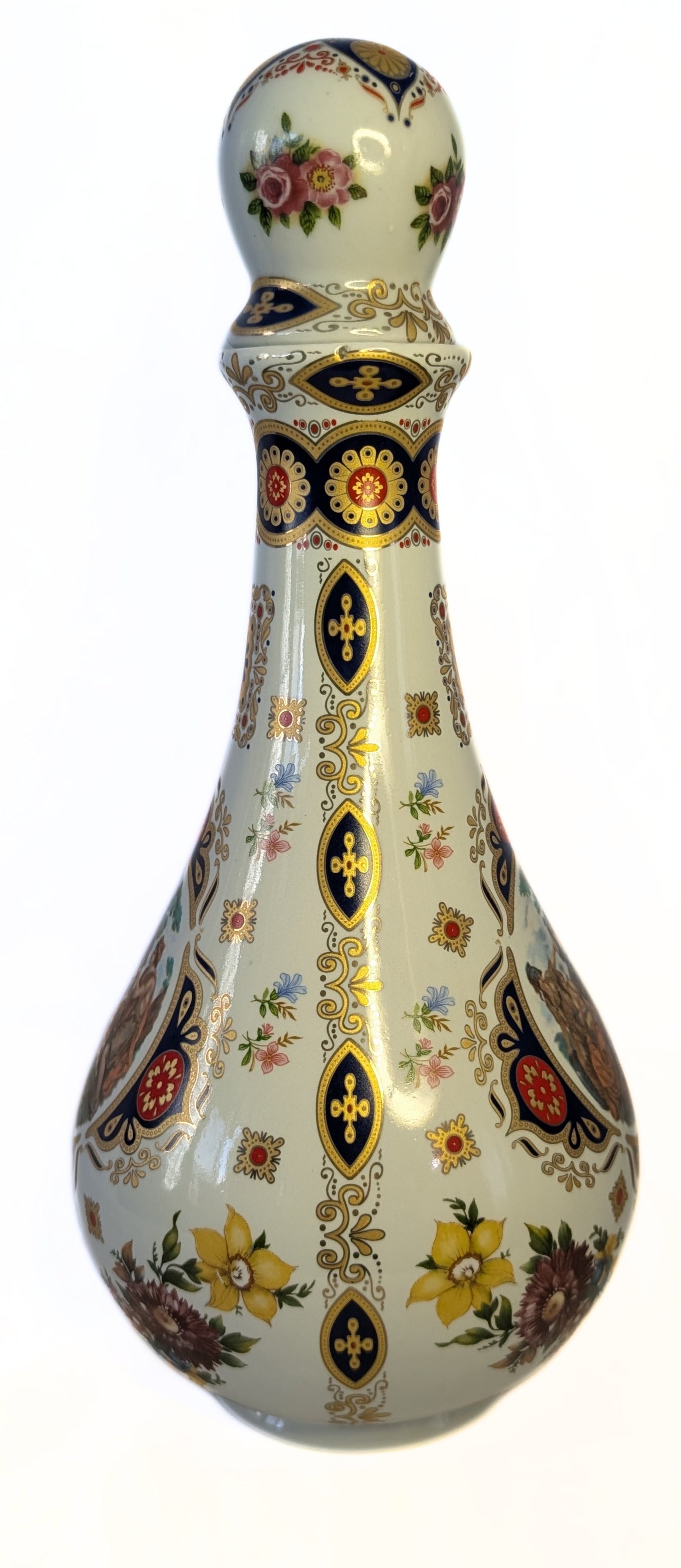 Pair of Antique Porcelain LIMOGES Large Decanters / Scent Bottles