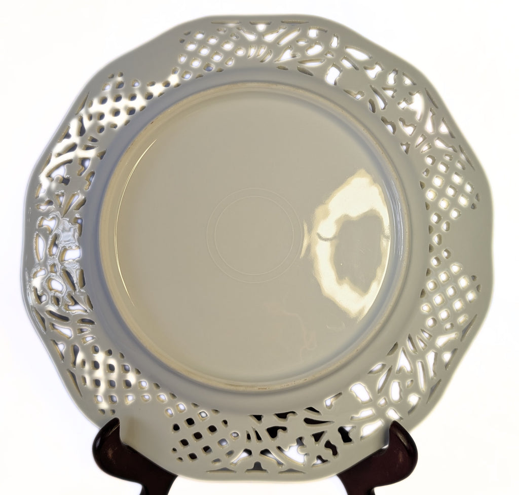 Vintage DRESDEN Reticulated 10.25" Dinner Plate