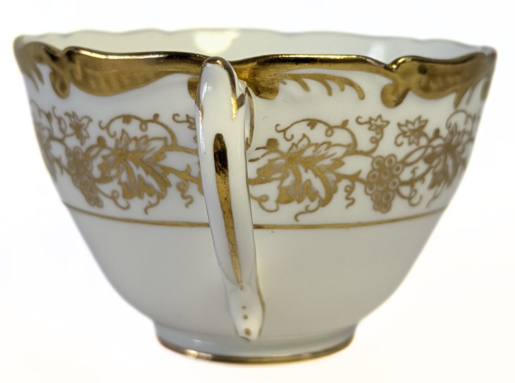 COALPORT Fine Bone China Tea Cup - Hazelton Pattern - Heavy Gold