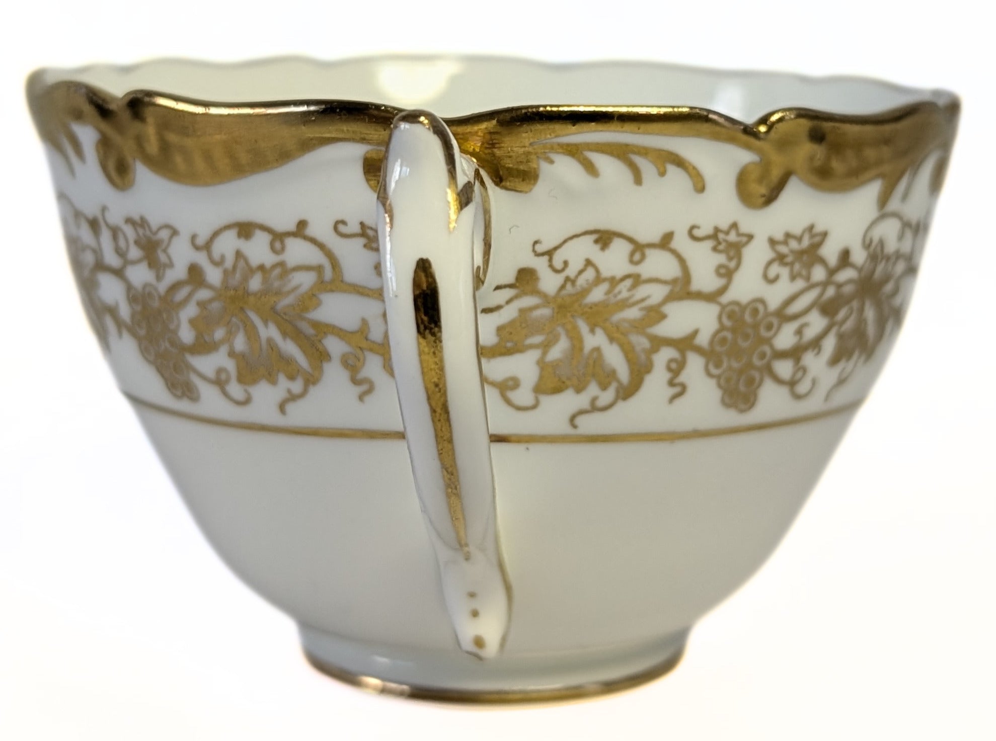 COALPORT Fine Bone China Tea Cup - Hazelton Pattern - Heavy Gold