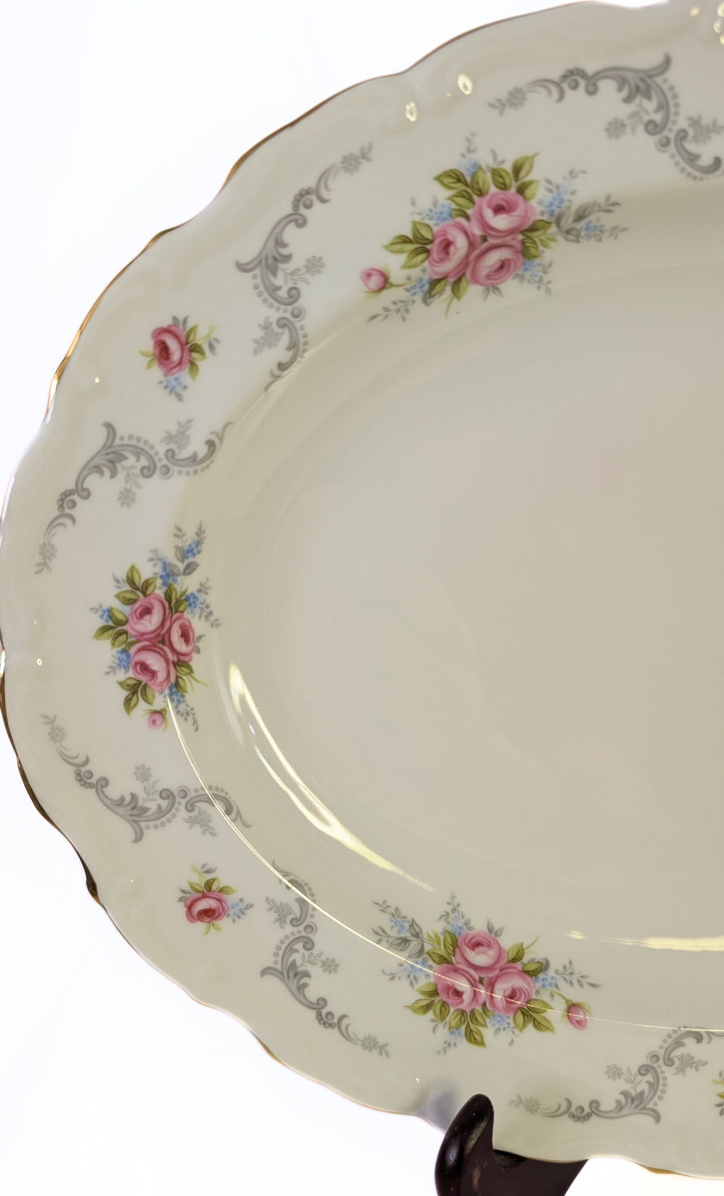 ROYAL ALBERT Fine Bone China - Tranquillity Pattern - 13" Oval Serving Tray