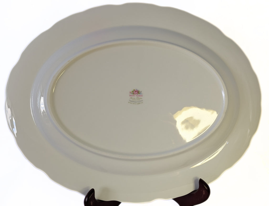 ROYAL ALBERT Fine Bone China - Tranquillity Pattern - 13" Oval Serving Tray