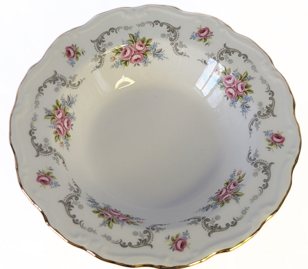 ROYAL ALBERT Fine Bone China - Tranquillity Pattern - Rimmed Soup Bowl