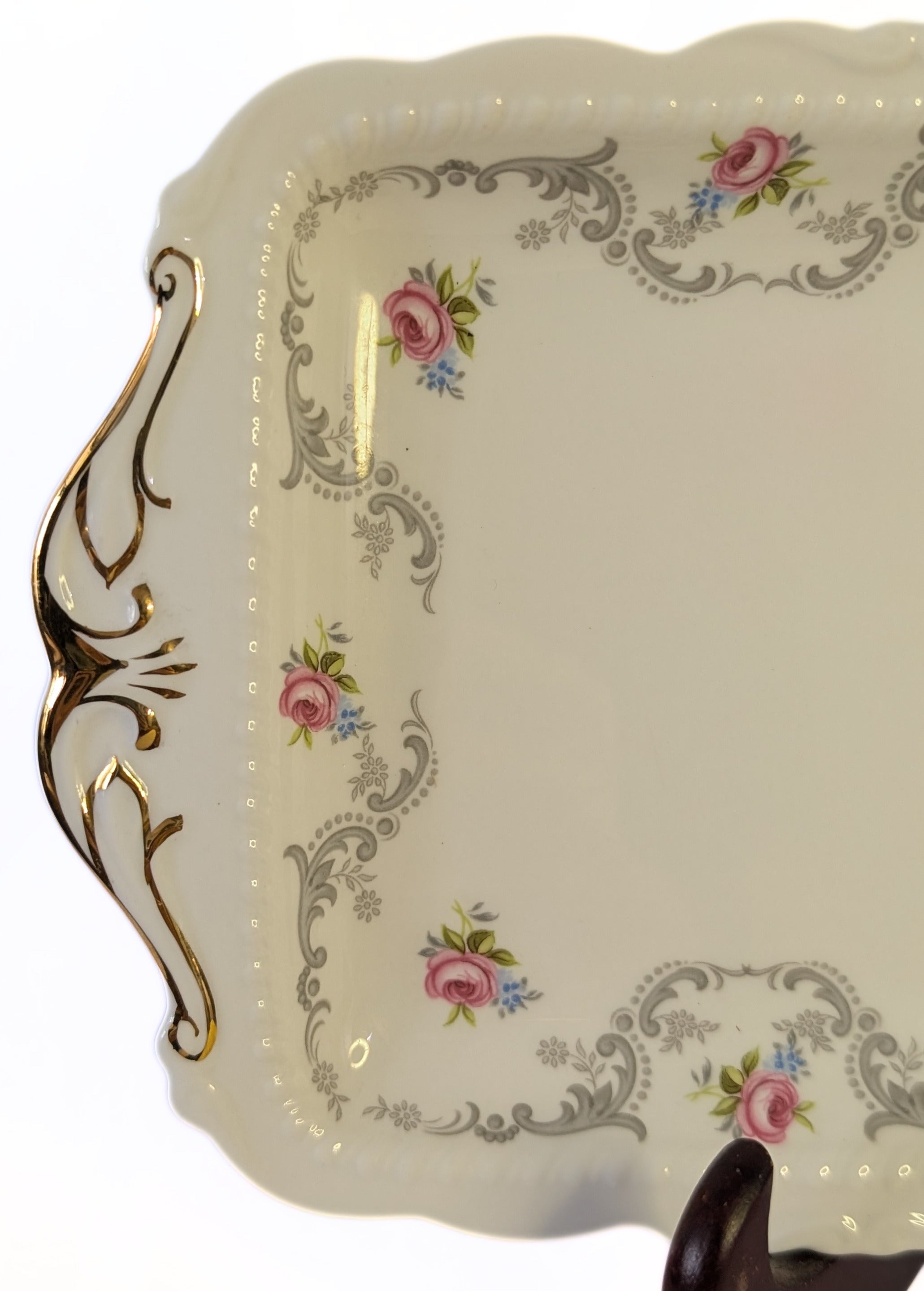 ROYAL ALBERT Fine Bone China - Tranquillity Pattern - Petit Four Serving Tray