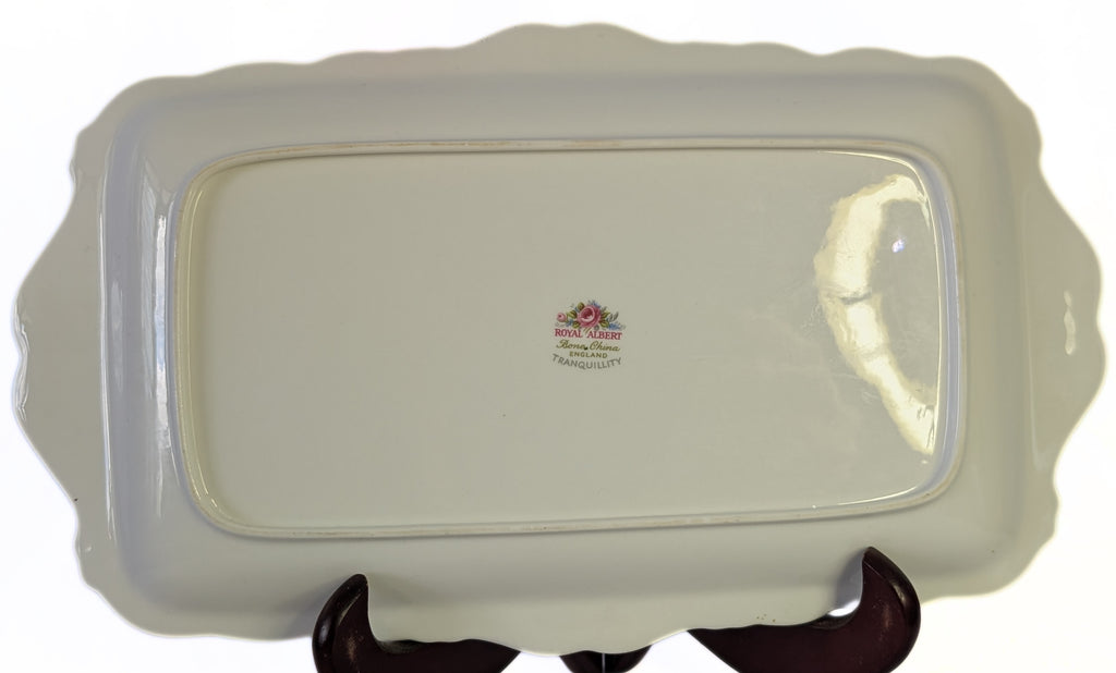 ROYAL ALBERT Fine Bone China - Tranquillity Pattern - Petit Four Serving Tray