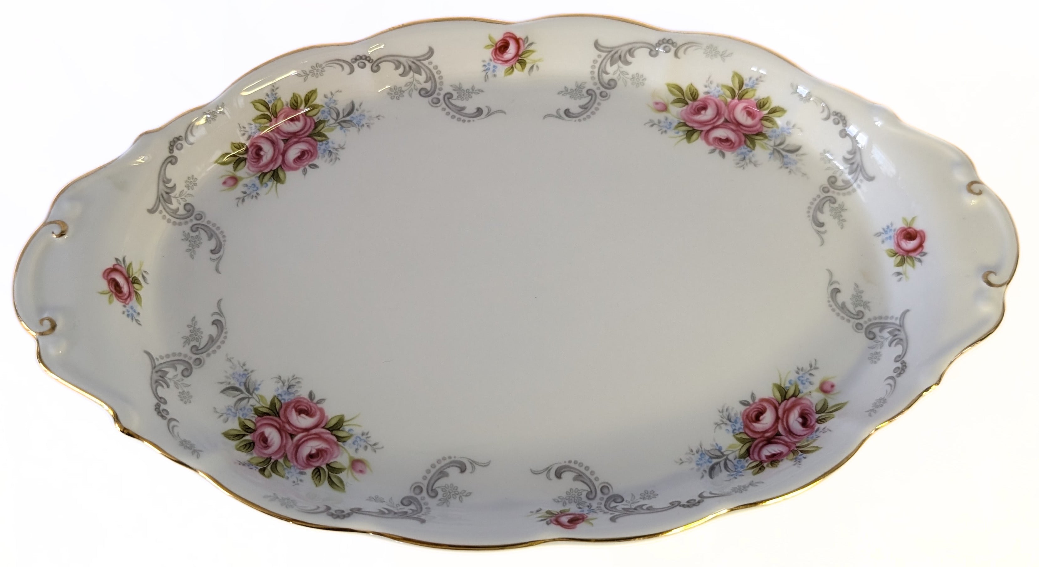 ROYAL ALBERT Fine Bone China - Tranquillity Pattern - 3 Different Serving Pieces