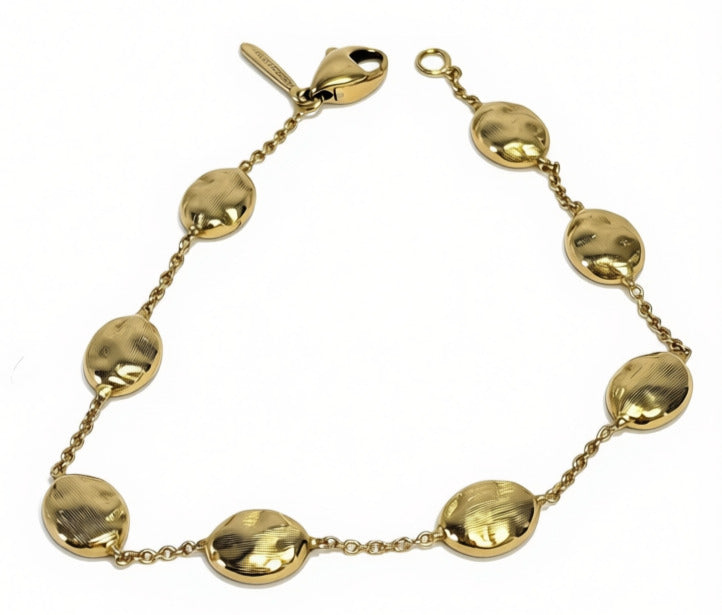 MARCO BICEGO Siviglia 18Kt Yellow Gold Nugget Bracelet - 7 3/4"