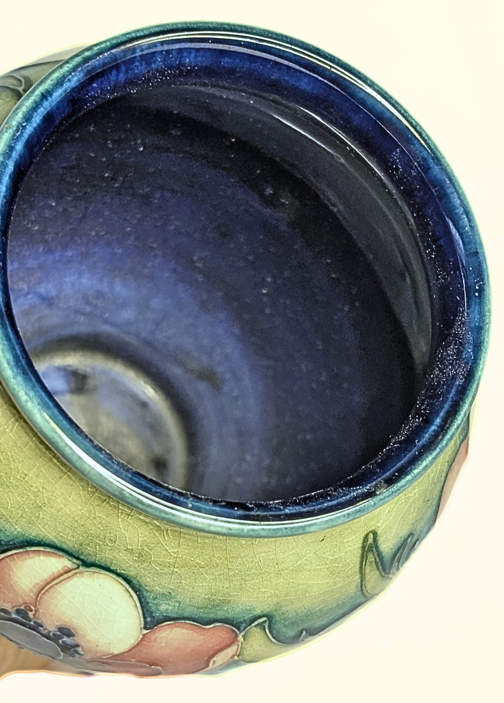 MOORCROFT Pottery Vase - Anemone  Pattern - 5 1/2" High - Signed