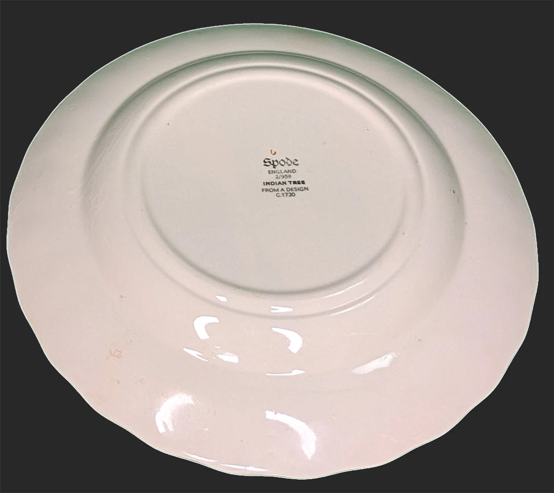 SPODE Bone China - Indian Tree Pattern, Rust - Bread & Butter Plate - New Mark