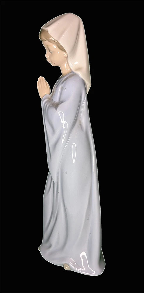 NAO by Lladro Porcelain Figurine - Young Woman Praying - 10.75"