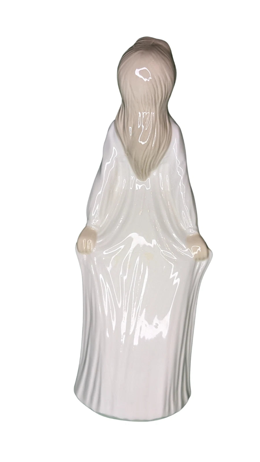 Tengra Porcelain Figurine - Made in Spain - Young Woman, White Dress, Walking