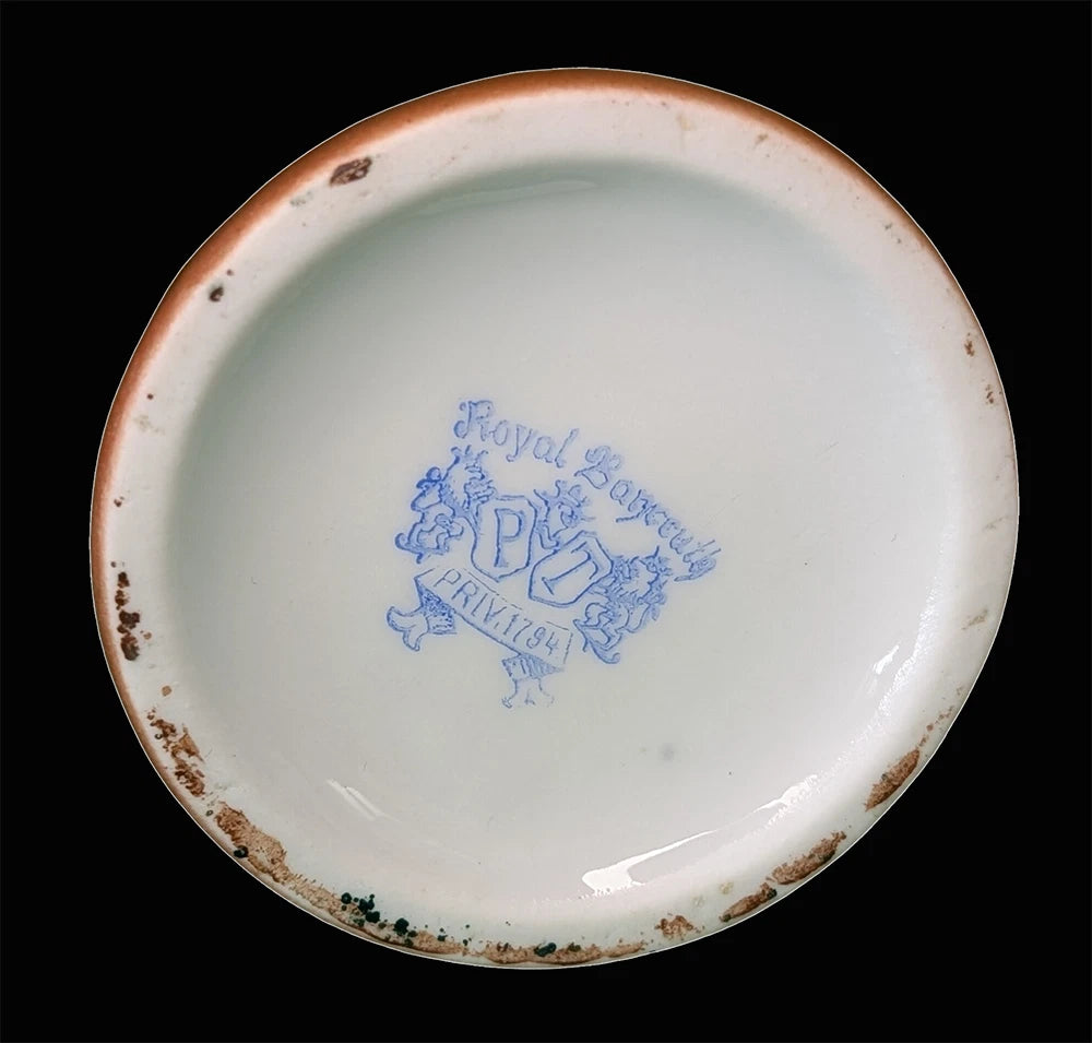 Vtg ROYAL BAYREUTH Porcelain Stirrup Creamer / Milk Pitcher - Cow / Cattle