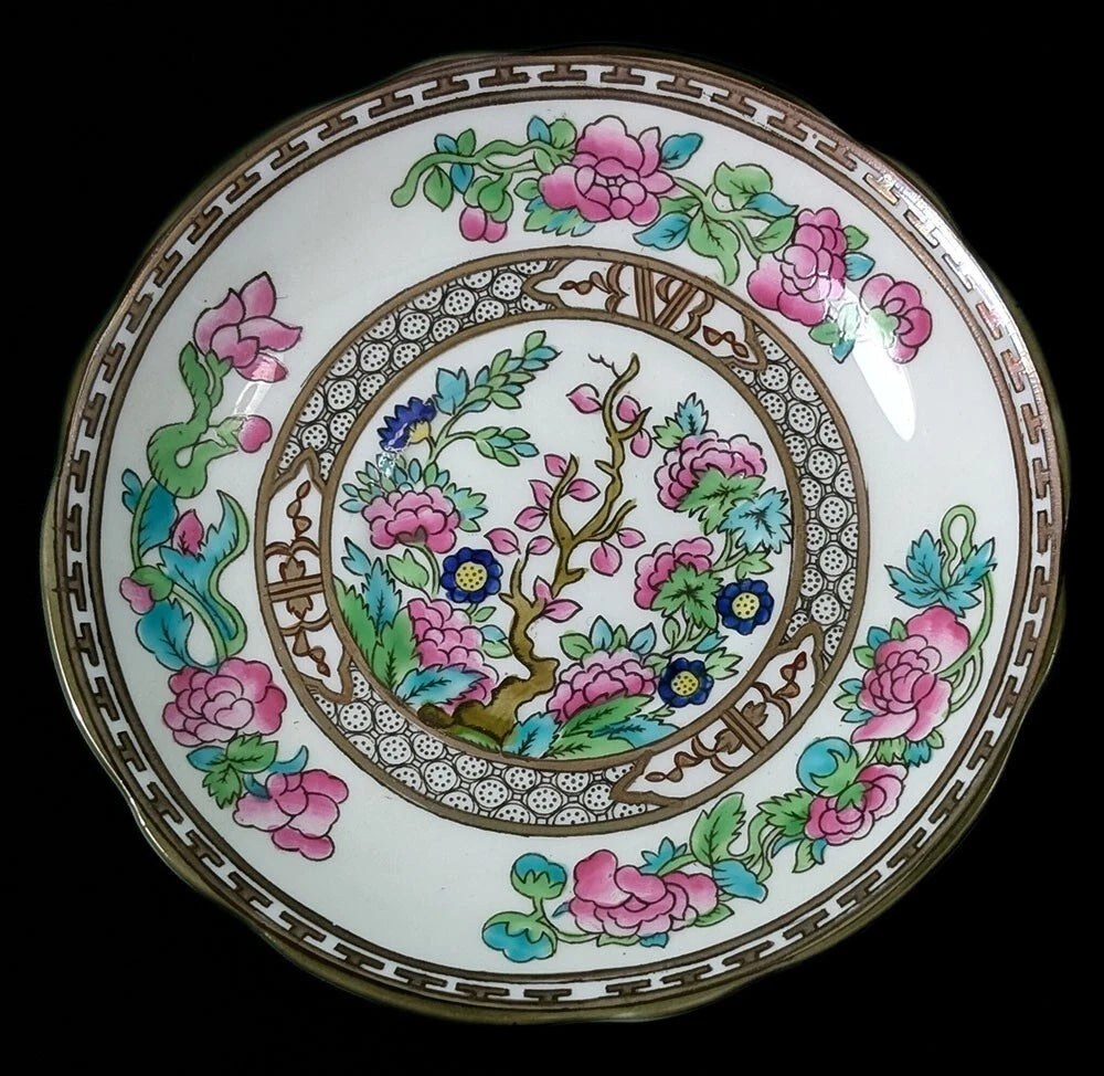 COALPORT Indian Tree Bone China Scalloped Tea Cup & Saucer Set