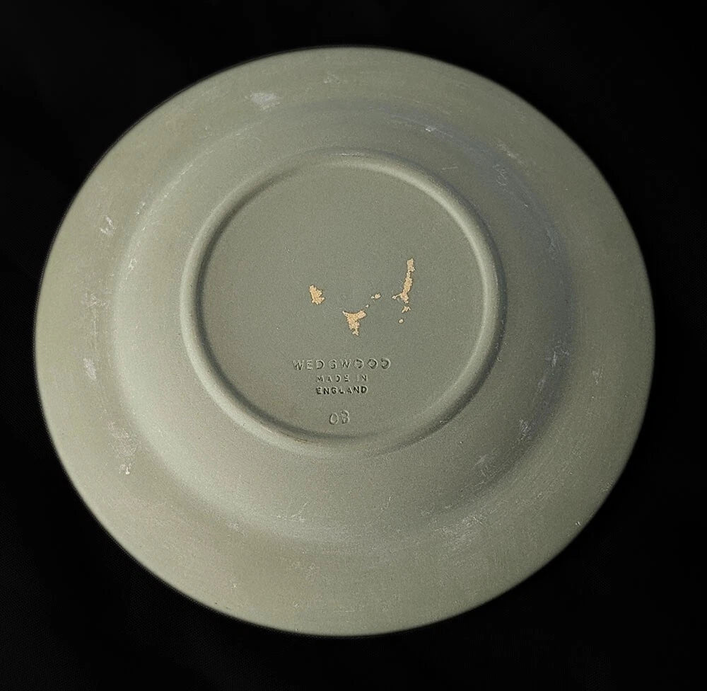 Pair of Green Jasperware Trinket Dishes by Wedgwood