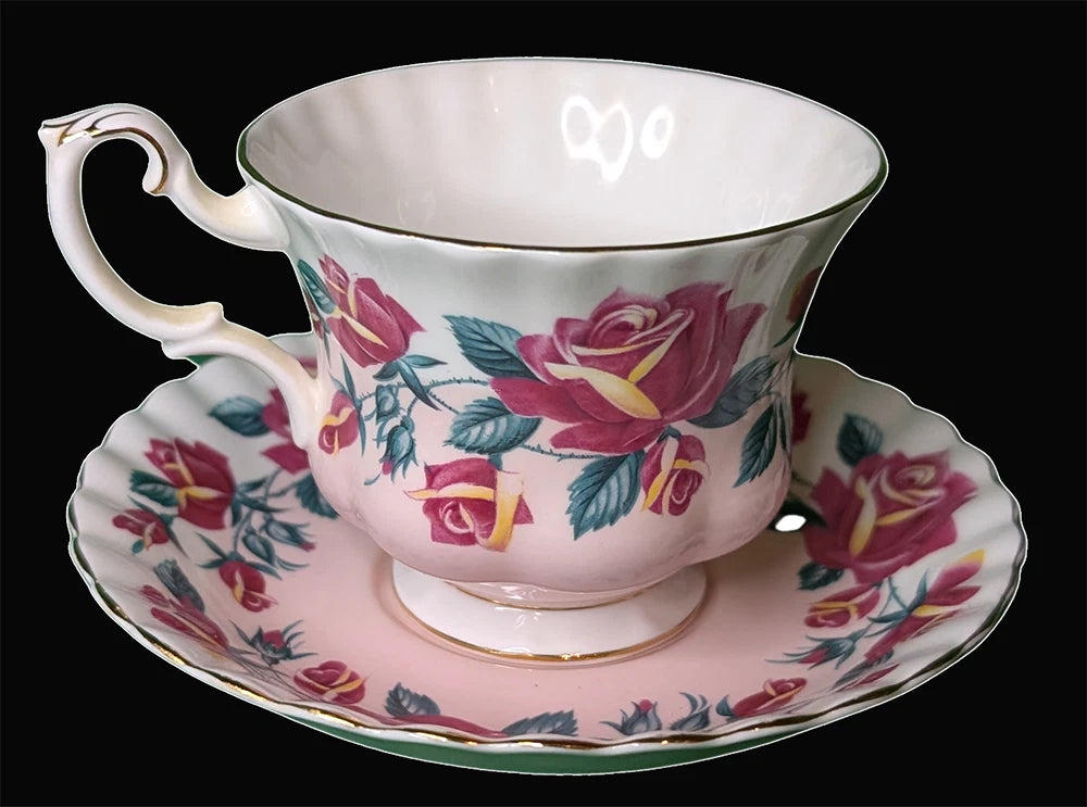 ROYAL ALBERT Bone China Tea Cup & Saucer - Lakeside Series - Windemere