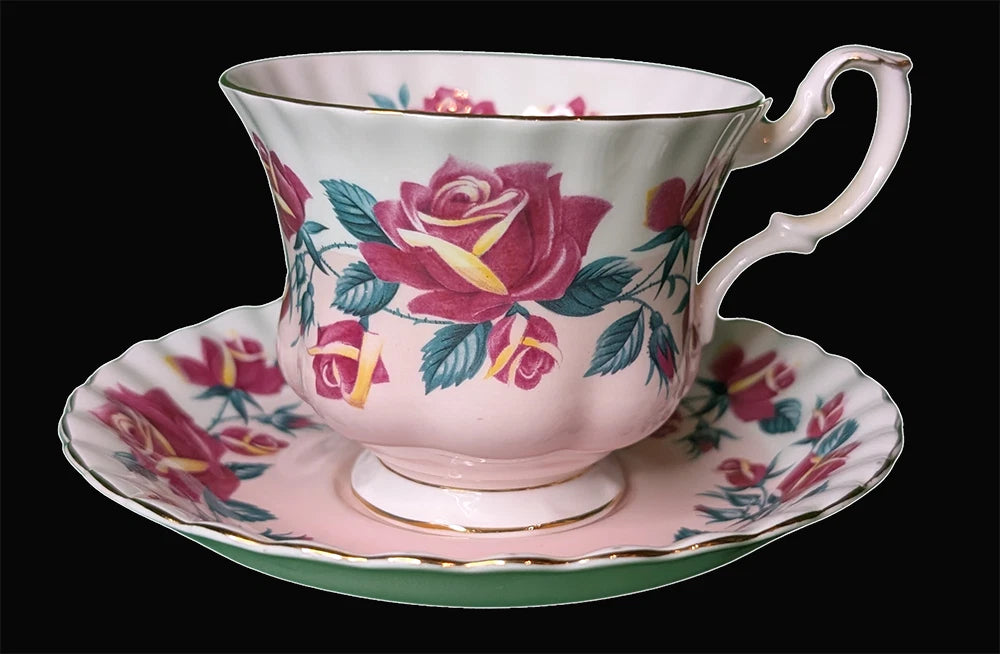 ROYAL ALBERT Bone China Tea Cup & Saucer - Lakeside Series - Windemere