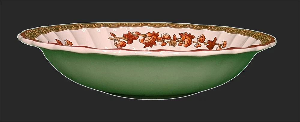 SPODE Bone China - Indian Tree Pattern, Rust - Cereal Bowl - New Mark