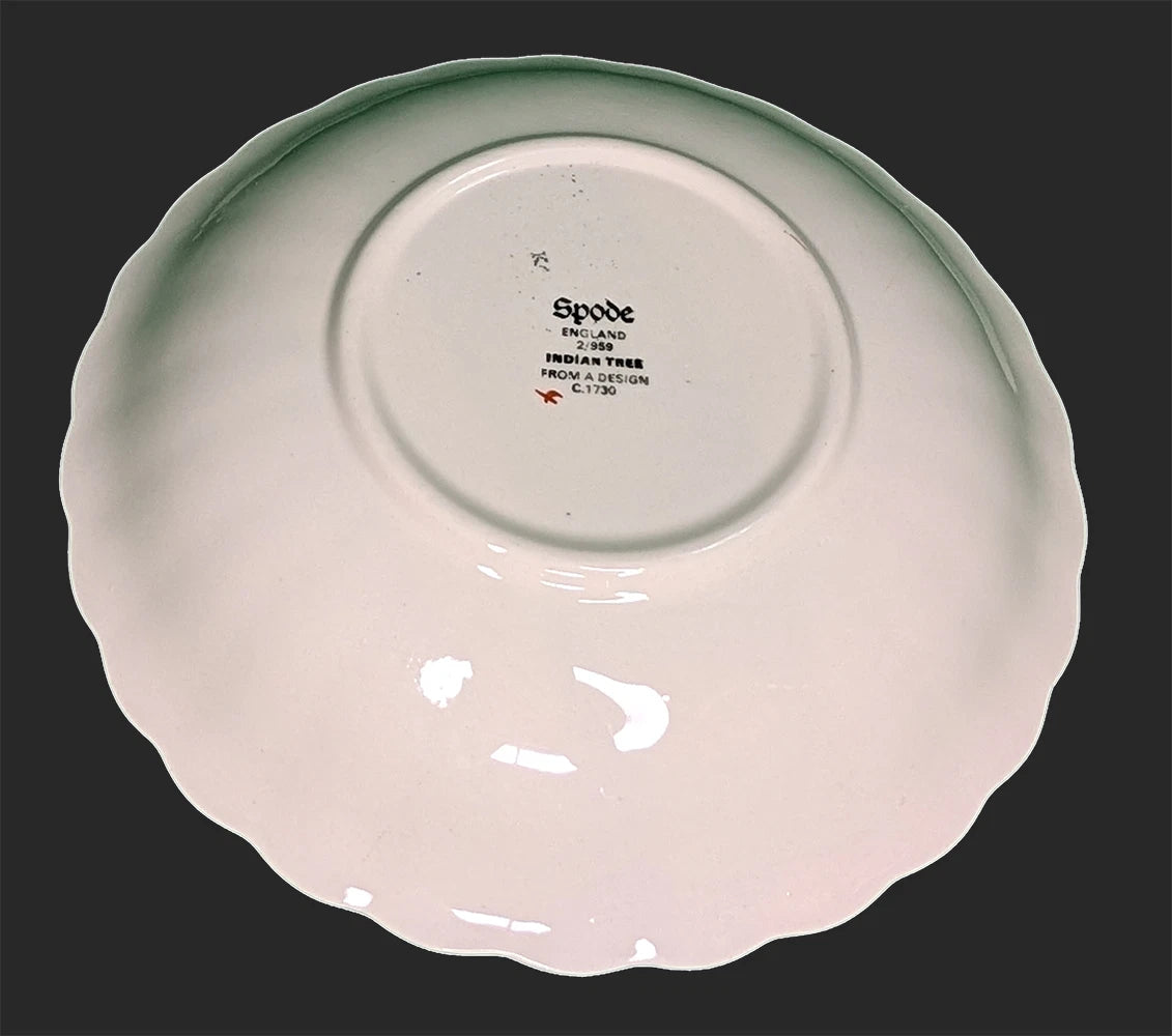 SPODE Bone China - Indian Tree Pattern, Rust - Cereal Bowl - New Mark