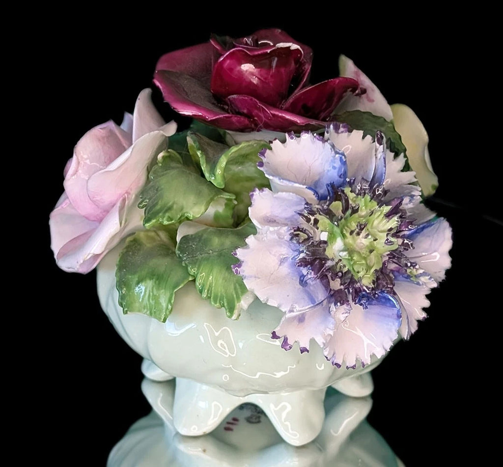 Radnor Bone China Floral Bouquet - Soft Green Bowl