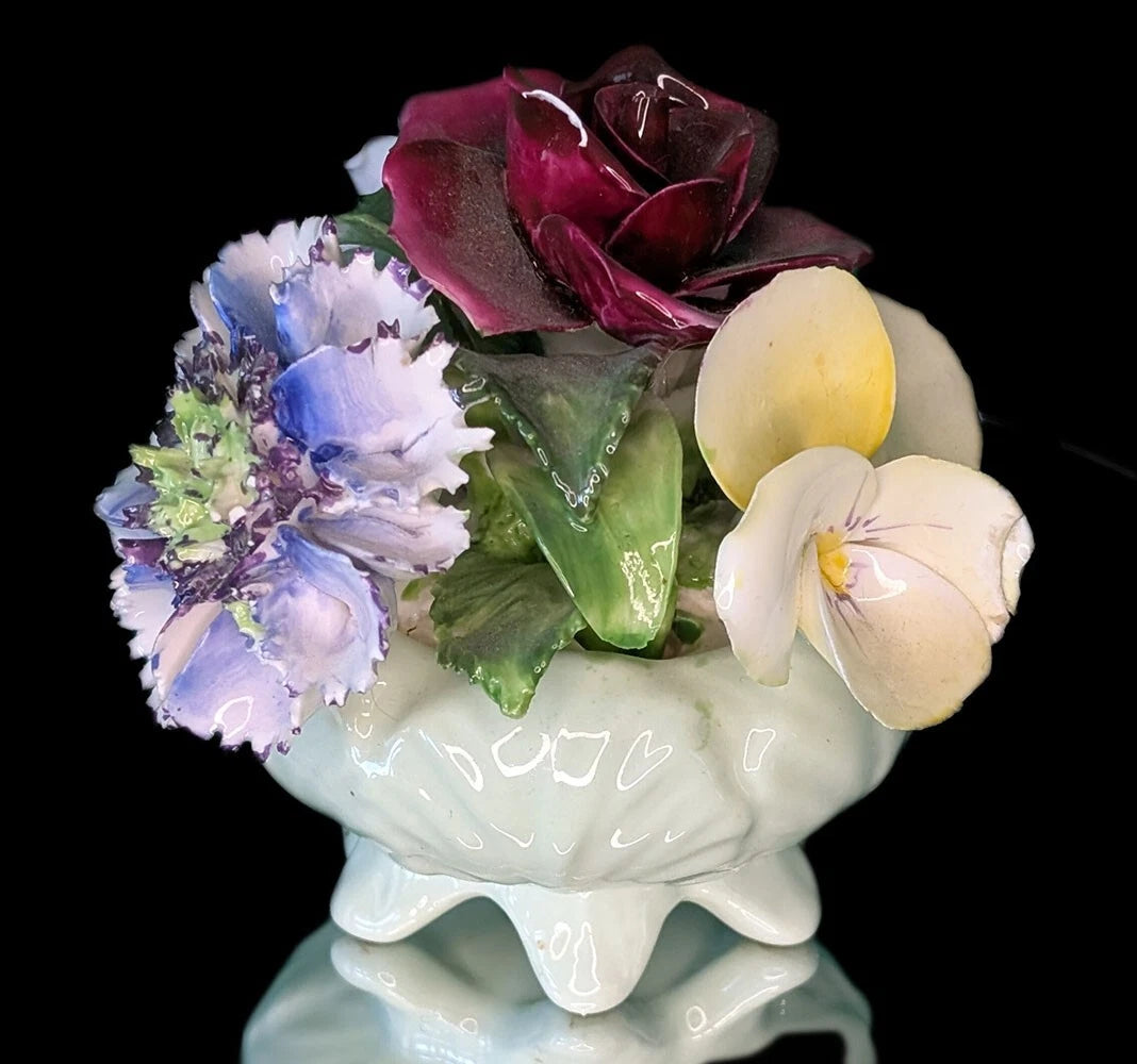 Radnor Bone China Floral Bouquet - Soft Green Bowl