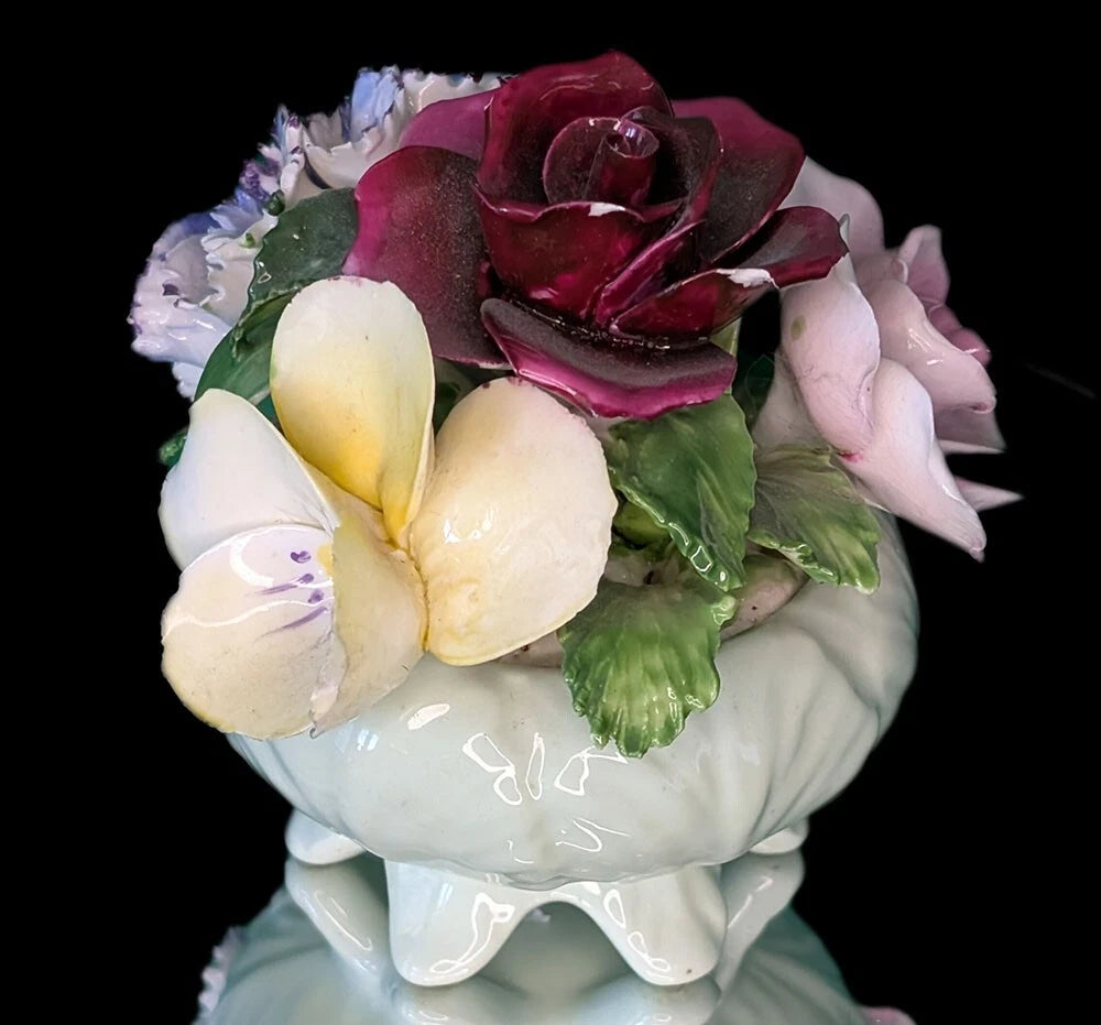 Radnor Bone China Floral Bouquet - Soft Green Bowl