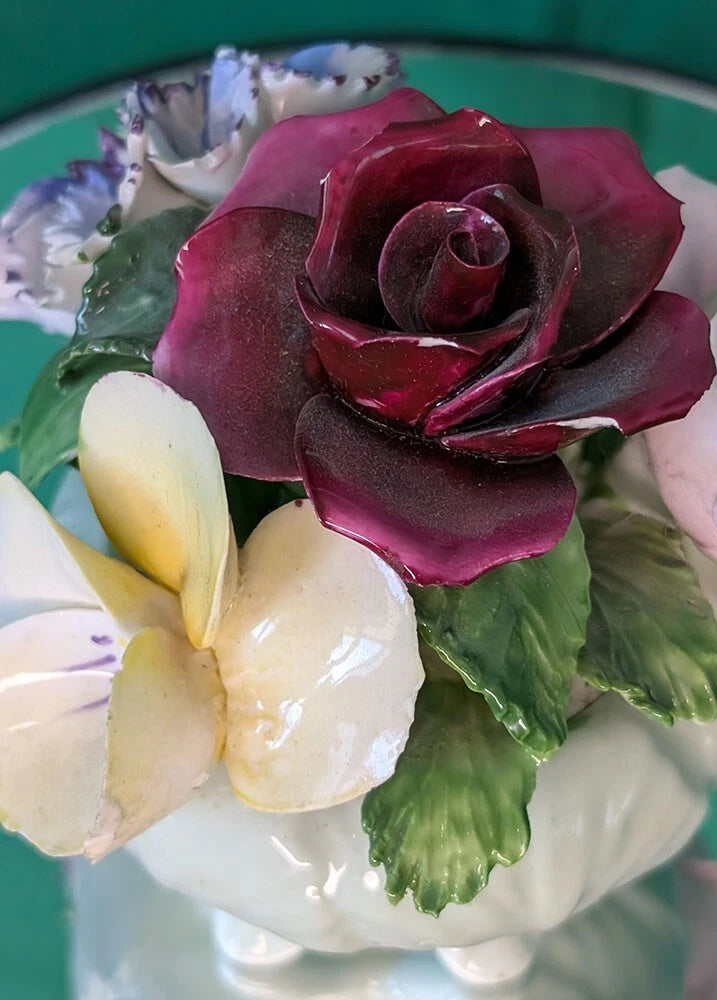 Radnor Bone China Floral Bouquet - Soft Green Bowl