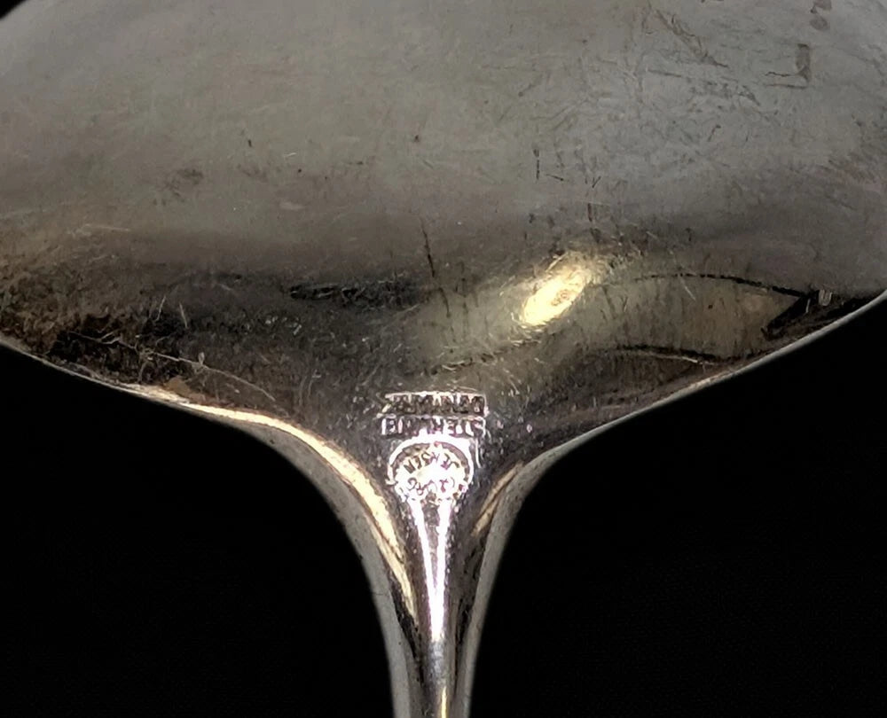 GEORG JENSEN MCM Sterling Silver Serving / Salad Set -- Cypress Pattern
