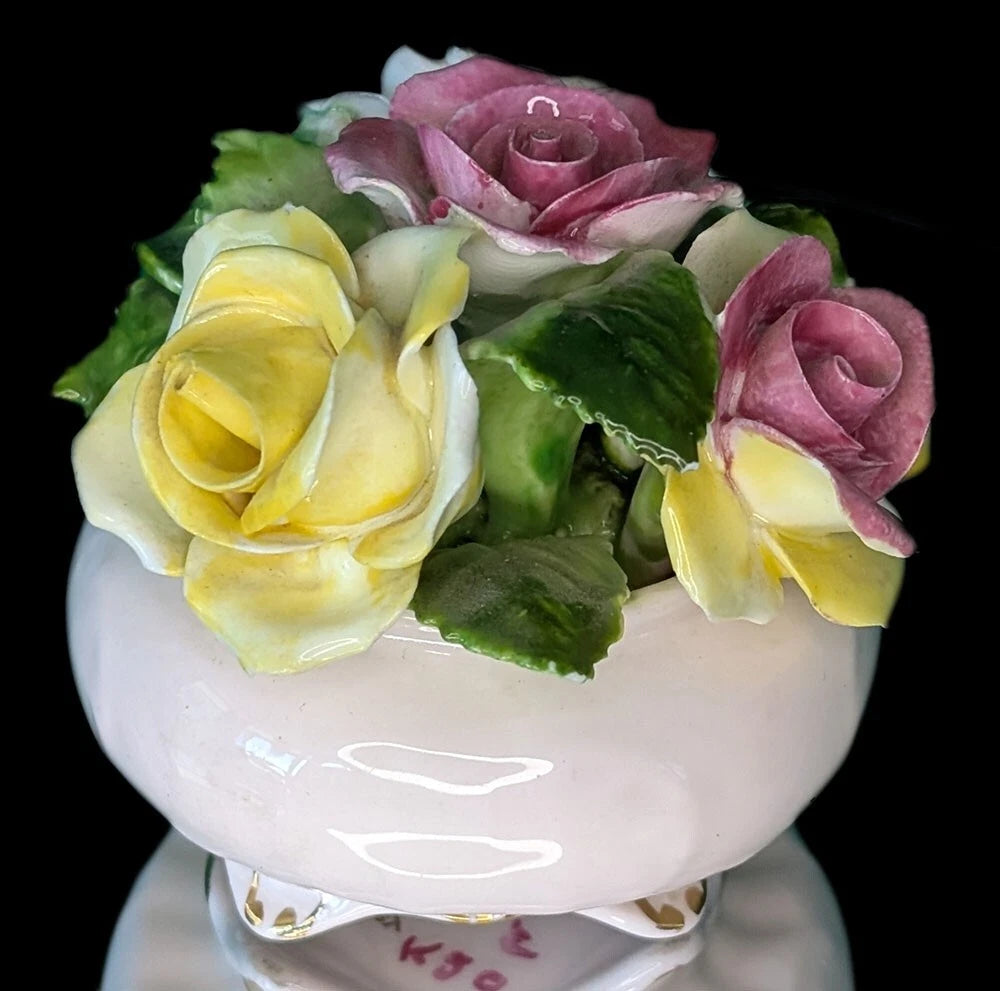 Adderley Bone China Rose Bouquet - Soft Pink Bowl
