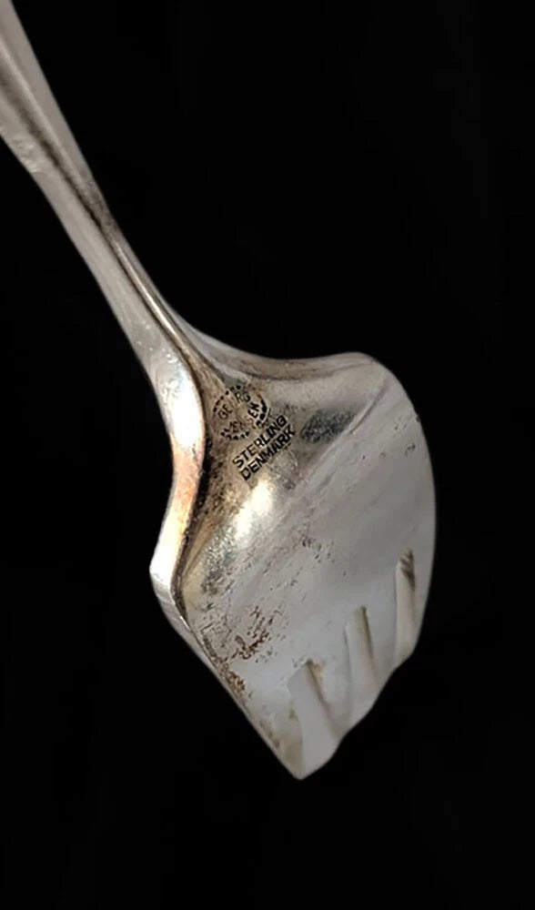 GEORG JENSEN MCM Sterling Silver Fish Set for 8 -- Cypress Pattern