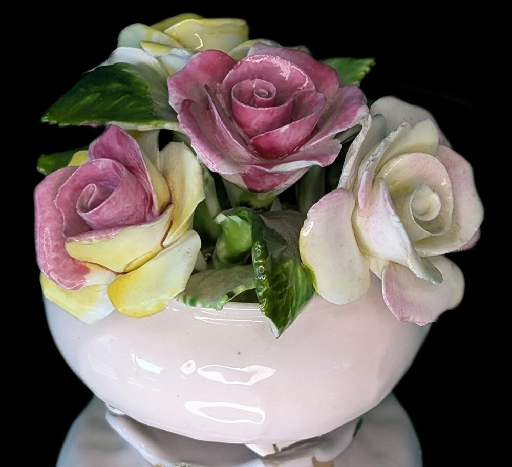 Adderley Bone China Rose Bouquet - Soft Pink Bowl