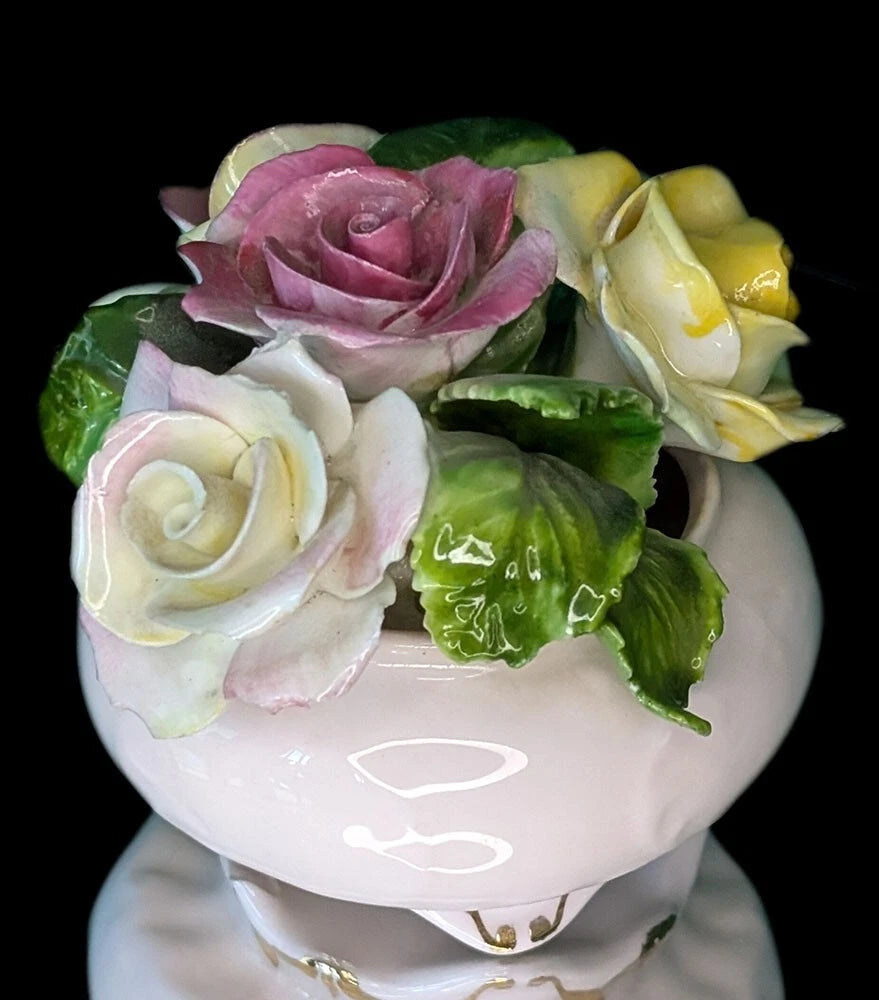 Adderley Bone China Rose Bouquet - Soft Pink Bowl