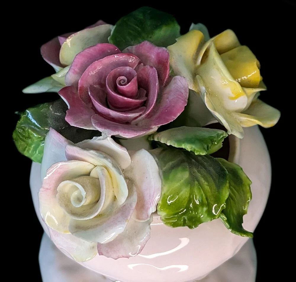 Adderley Bone China Rose Bouquet - Soft Pink Bowl
