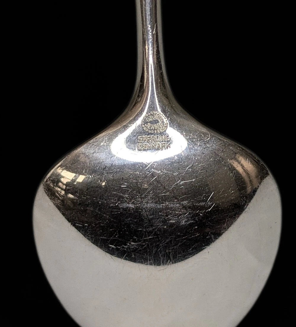 GEORG JENSEN MCM Sterling Silver 64 Pc. Flatware Set -- Cypress Pattern