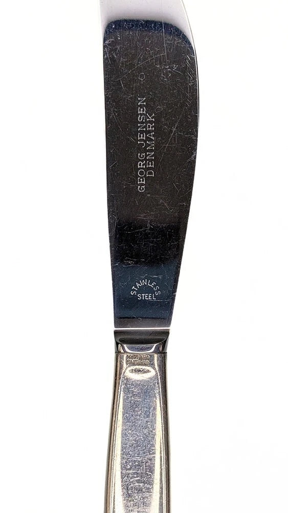 GEORG JENSEN MCM Sterling Silver 64 Pc. Flatware Set -- Cypress Pattern