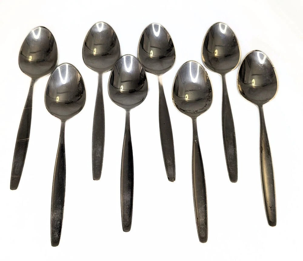 GEORG JENSEN MCM Sterling Silver 64 Pc. Flatware Set -- Cypress Pattern