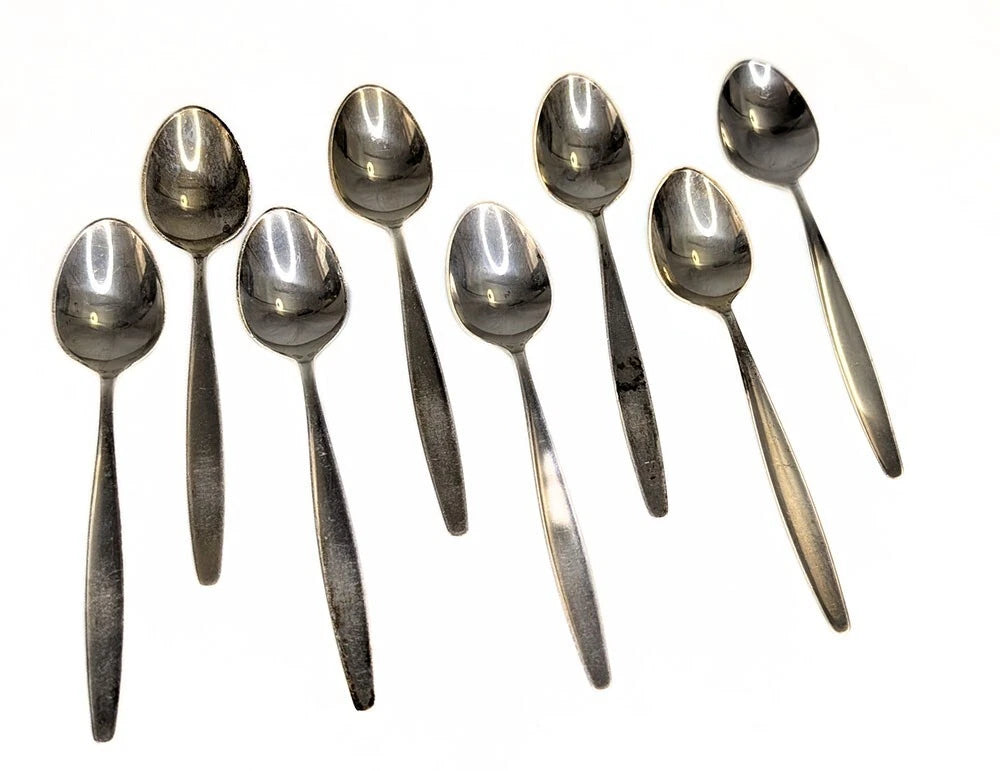 GEORG JENSEN MCM Sterling Silver 64 Pc. Flatware Set -- Cypress Pattern