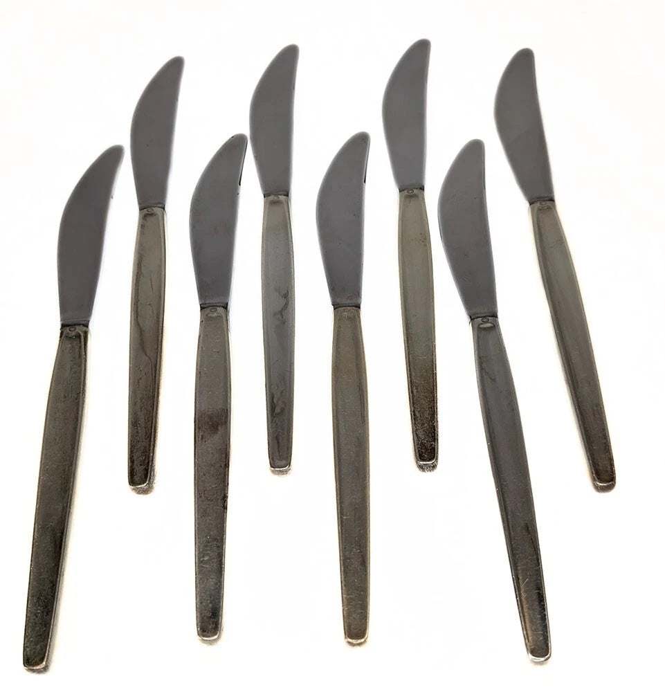 GEORG JENSEN MCM Sterling Silver 64 Pc. Flatware Set -- Cypress Pattern