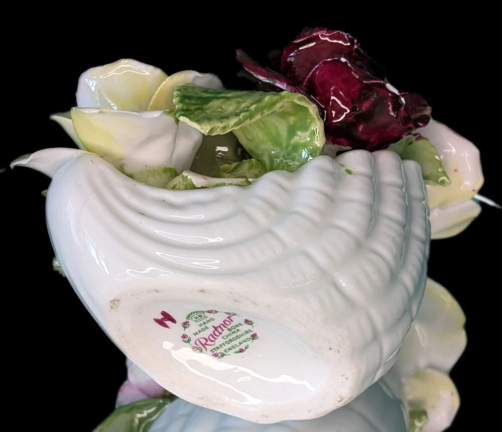 Radnor Bone China Rose Bouquet in Shell