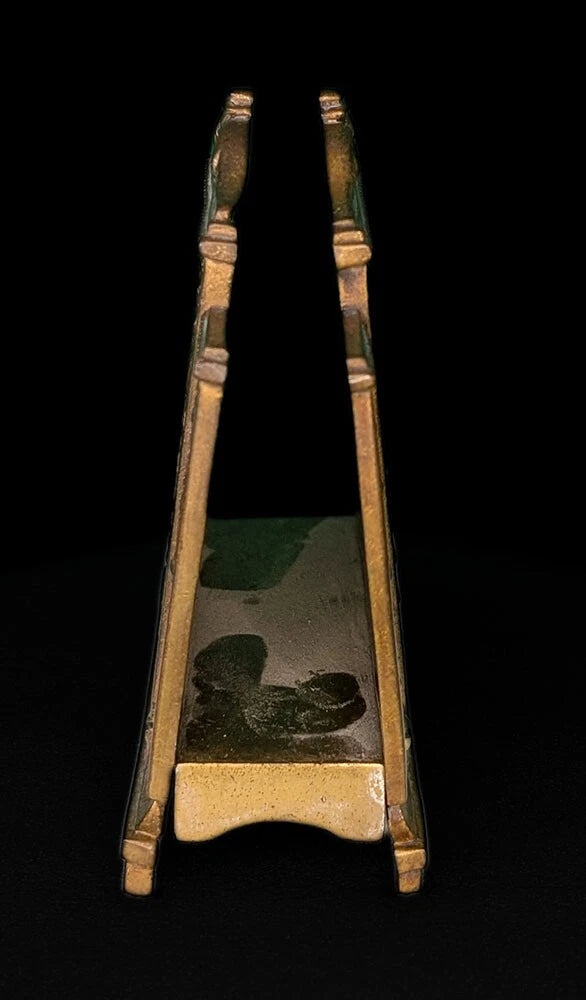 Antique Jennings Brothers Brass Letter Holder - Desk Decor