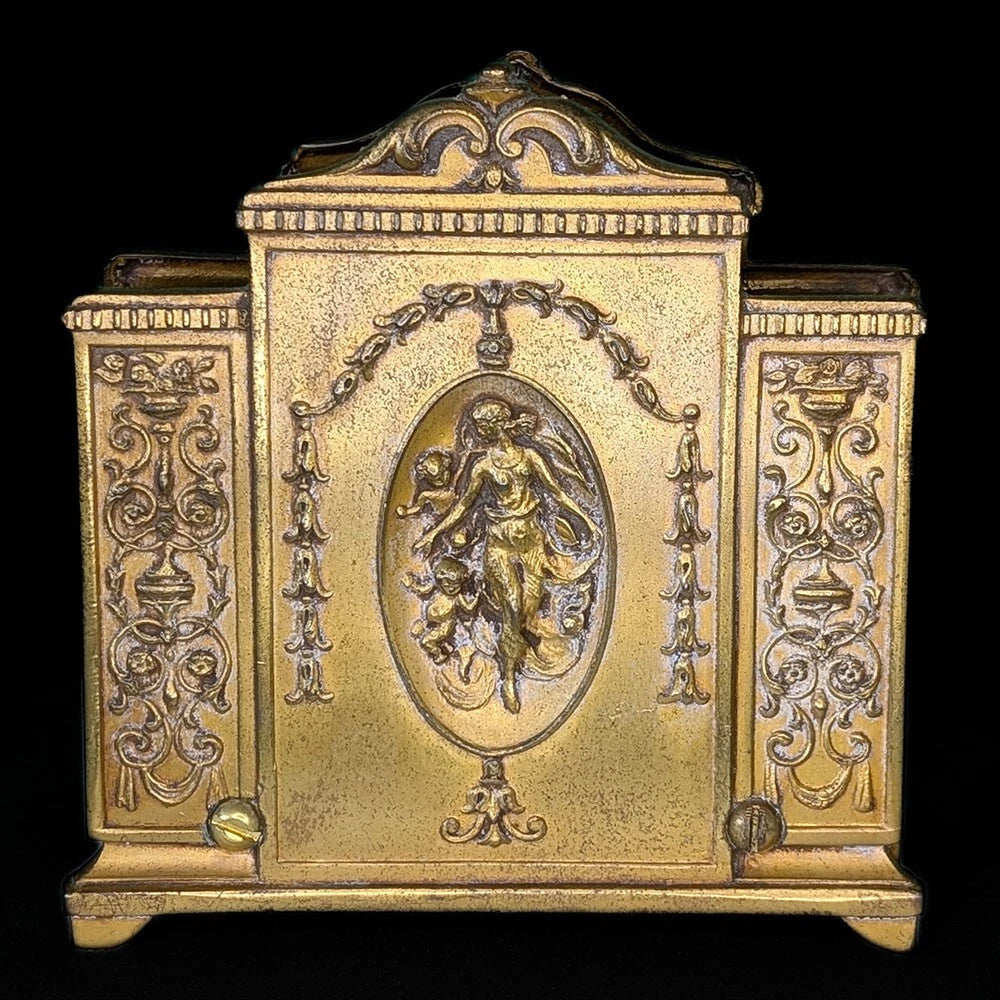 Antique Jennings Brothers Brass Letter Holder - Desk Decor