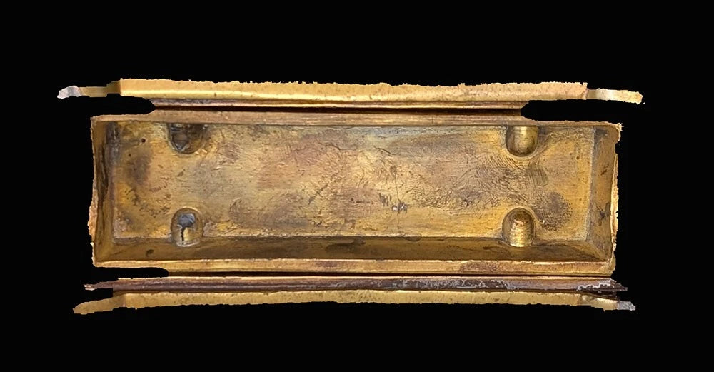 Antique Jennings Brothers Brass Letter Holder - Desk Decor