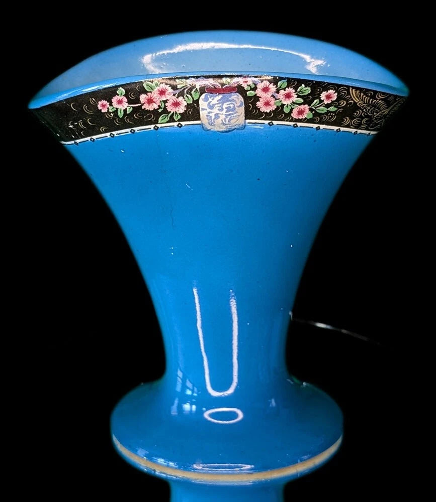 Royal Staffordshire Pottery Fan Vase - Blue - As Shown