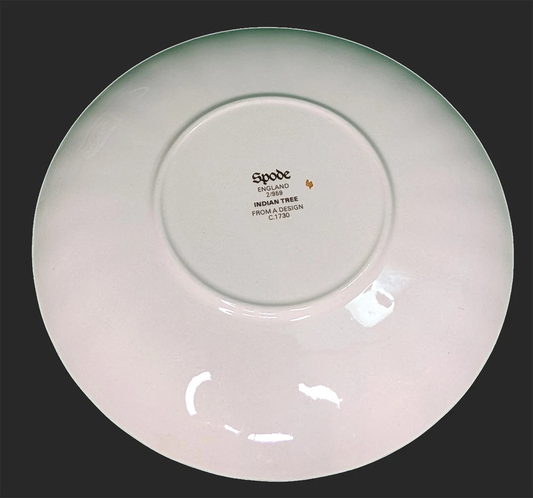 SPODE Bone China - Indian Tree Pattern, Rust - 5 Pc. Place Setting - New Mark