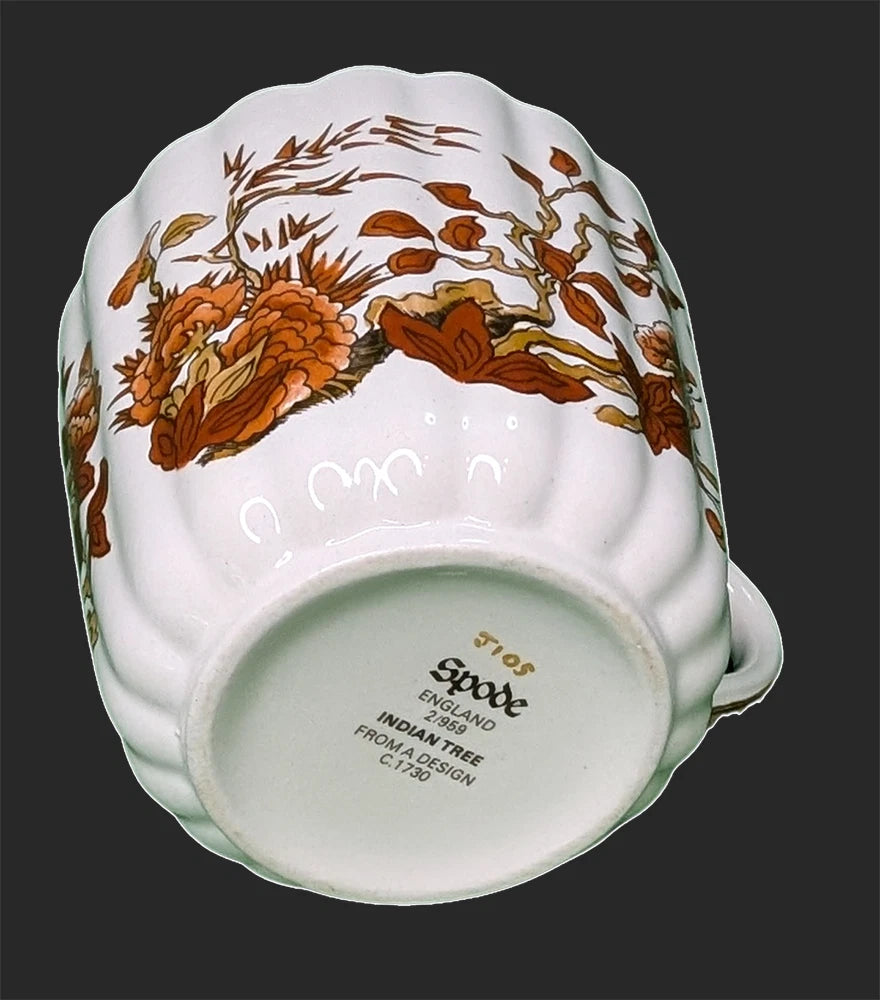 SPODE Bone China - Indian Tree Pattern, Rust - 5 Pc. Place Setting - New Mark