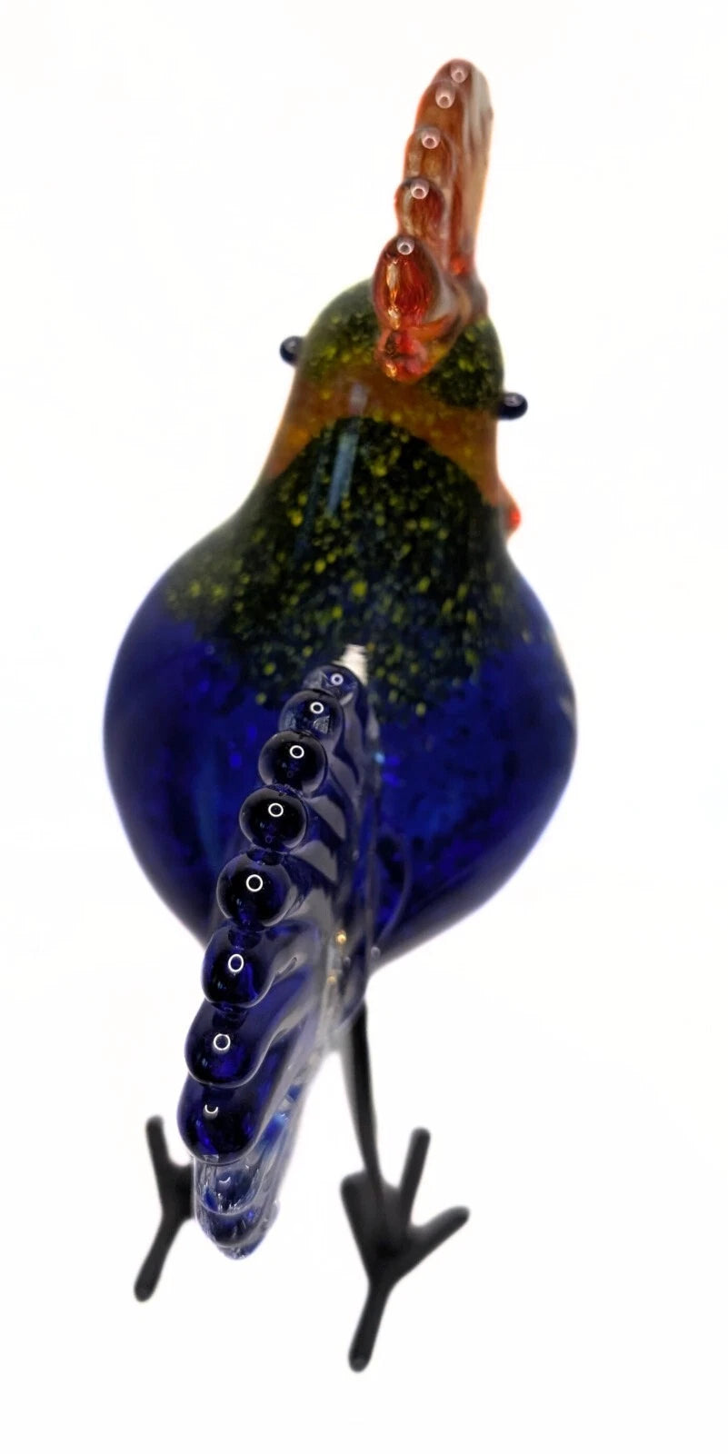 Tall Standing Glass Rooster / Chicken Figurine
