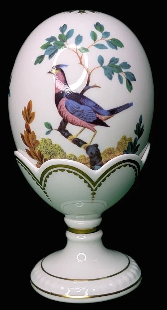 MINTON Bone China Collector Egg - With Stand - Gold Seal